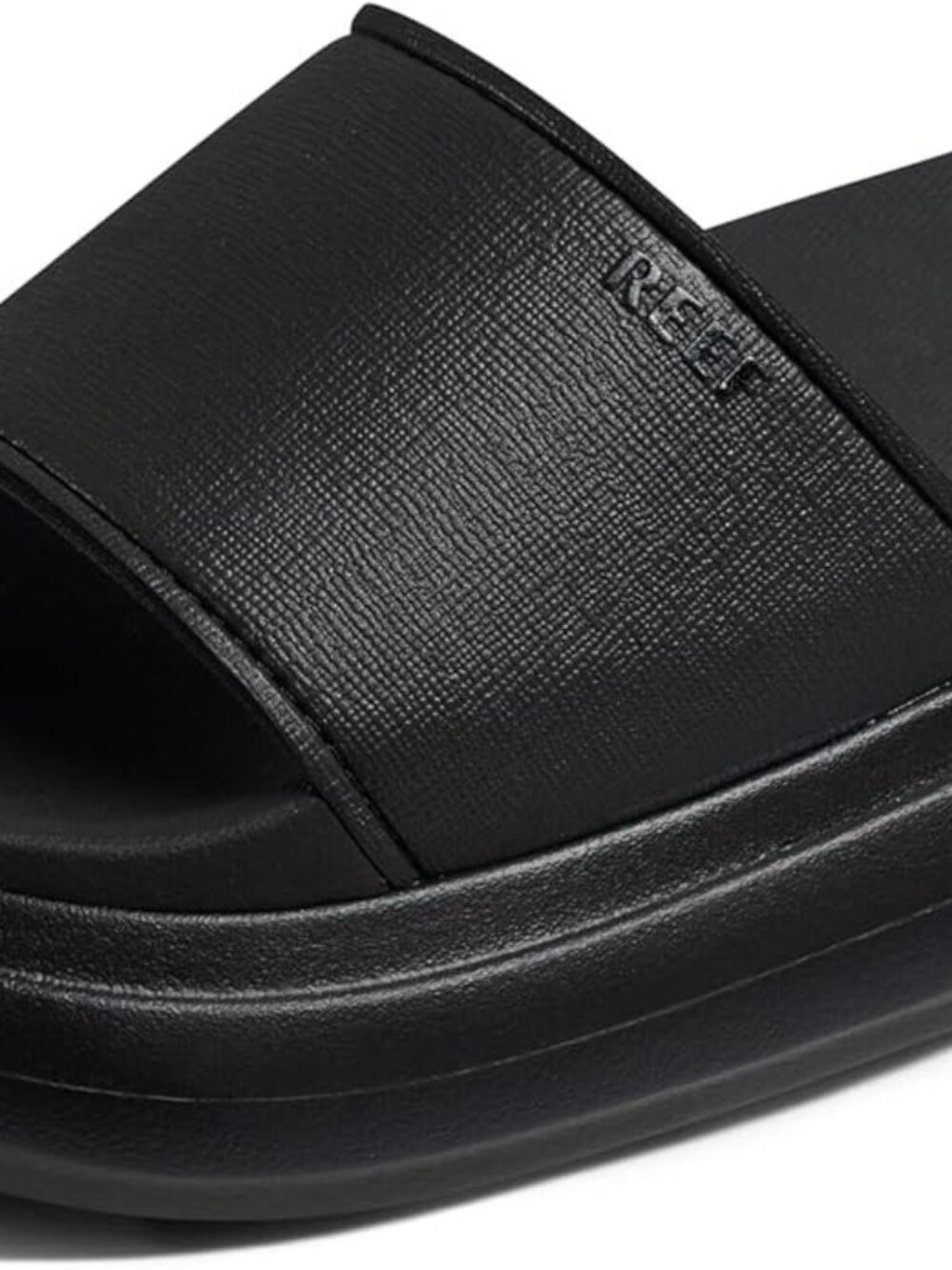 Reef ~ Cushion Bondi Bay Sandals / Slides ~ Black ~ 8